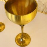 Pair of vintage brass tumblers