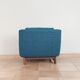 Norwegian living room set in blue fabric, vintage scandinavian 1960s