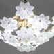 Audrey Hepburn, Delicious Murano Glass Ceiling Light White Wall Light Flowe