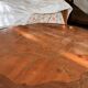 Round Louis XV style table - floral marquetry
