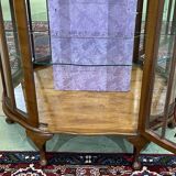 English walnut showcase from the 1930s