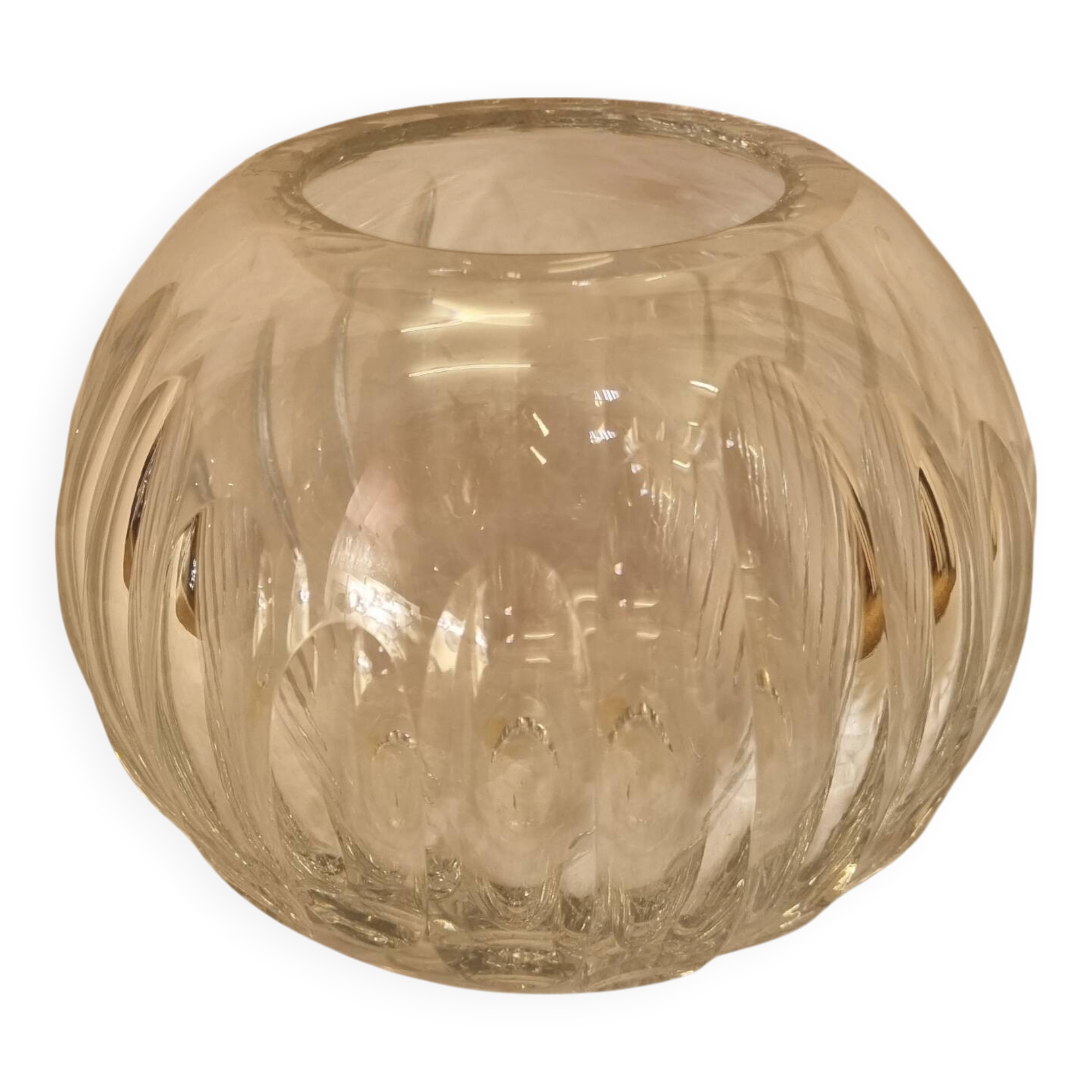Vase boule cristal St Louis