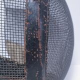 metal and leather fencing mask, early 20th century