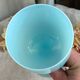 Cup or large glass in blue opaline from Portieux