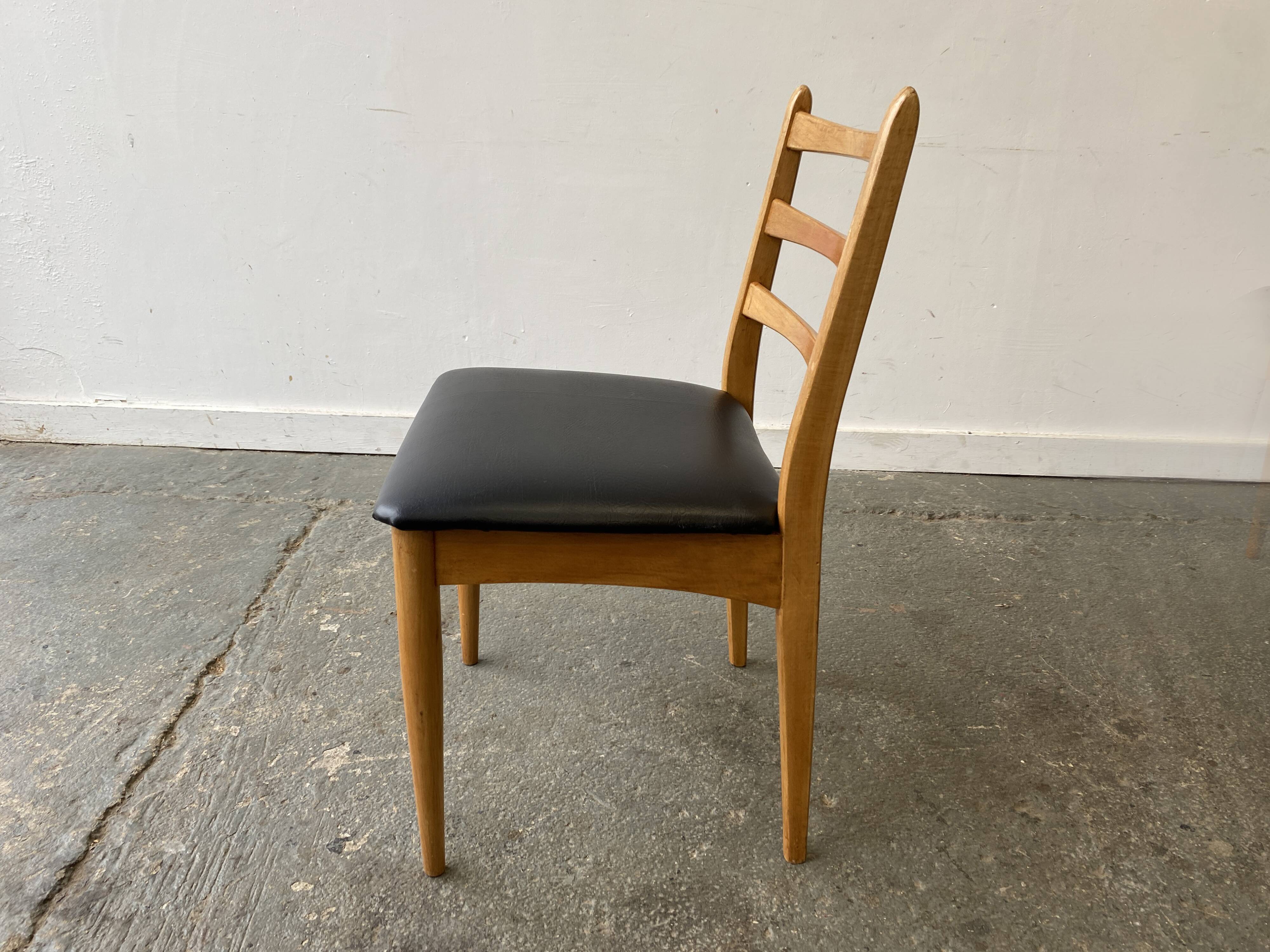 Set of 4 Mid-Century 1970’s dining chairs by Schreiber Furniture