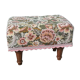 Repose pied tapisserie florale