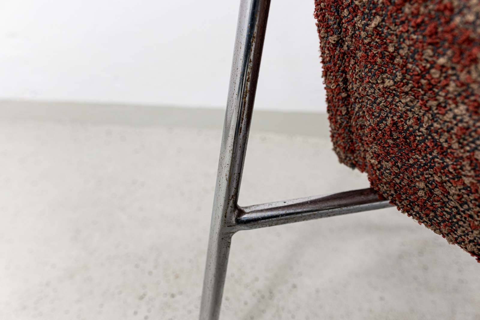 Chaises en métal vintage “Bat” Pologne, années 1960, ensemble de 2