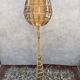 1950s Rattan Floor Lamp in the Style of Louis Sognot, France