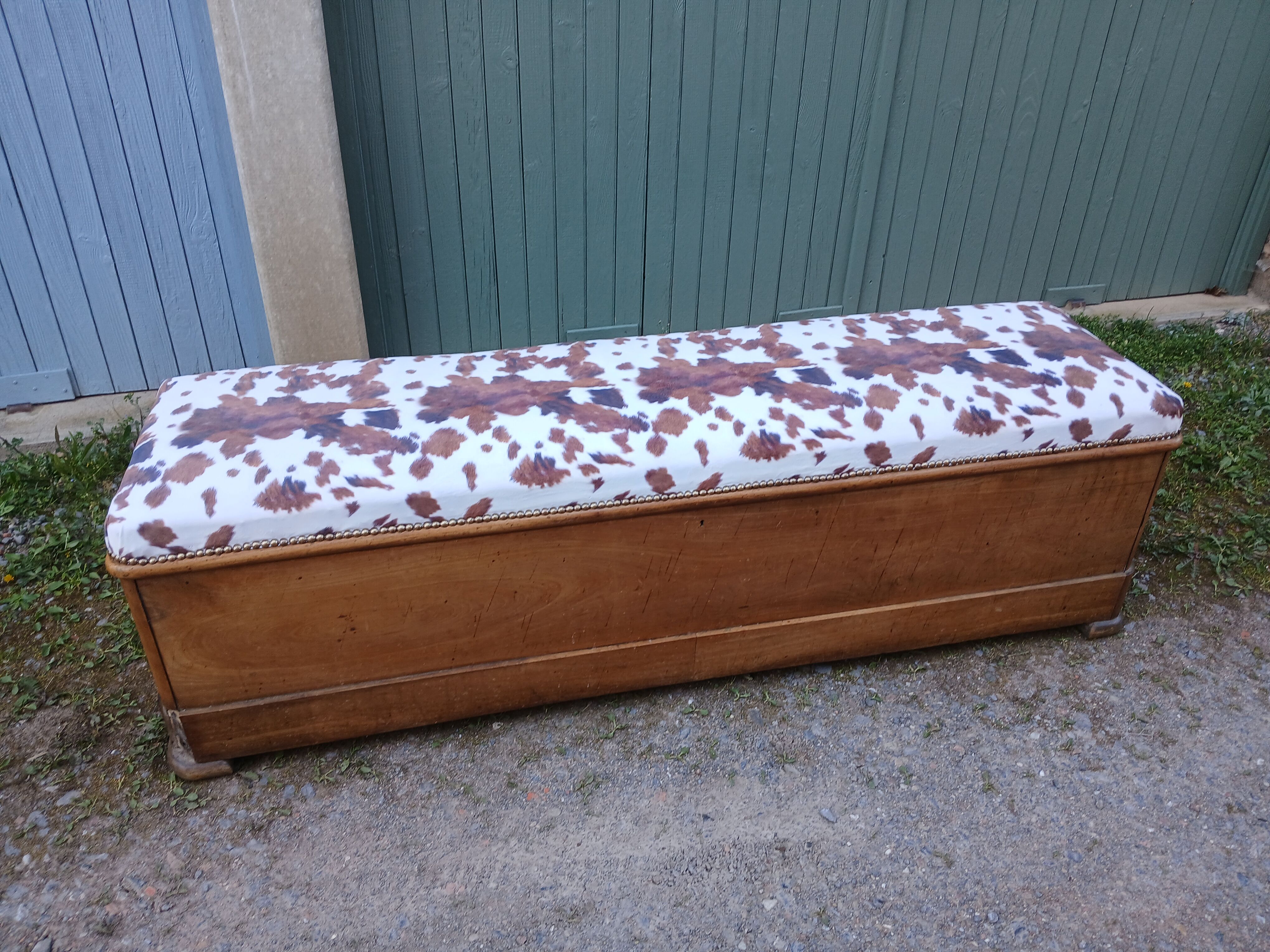Revisited antique wooden chest