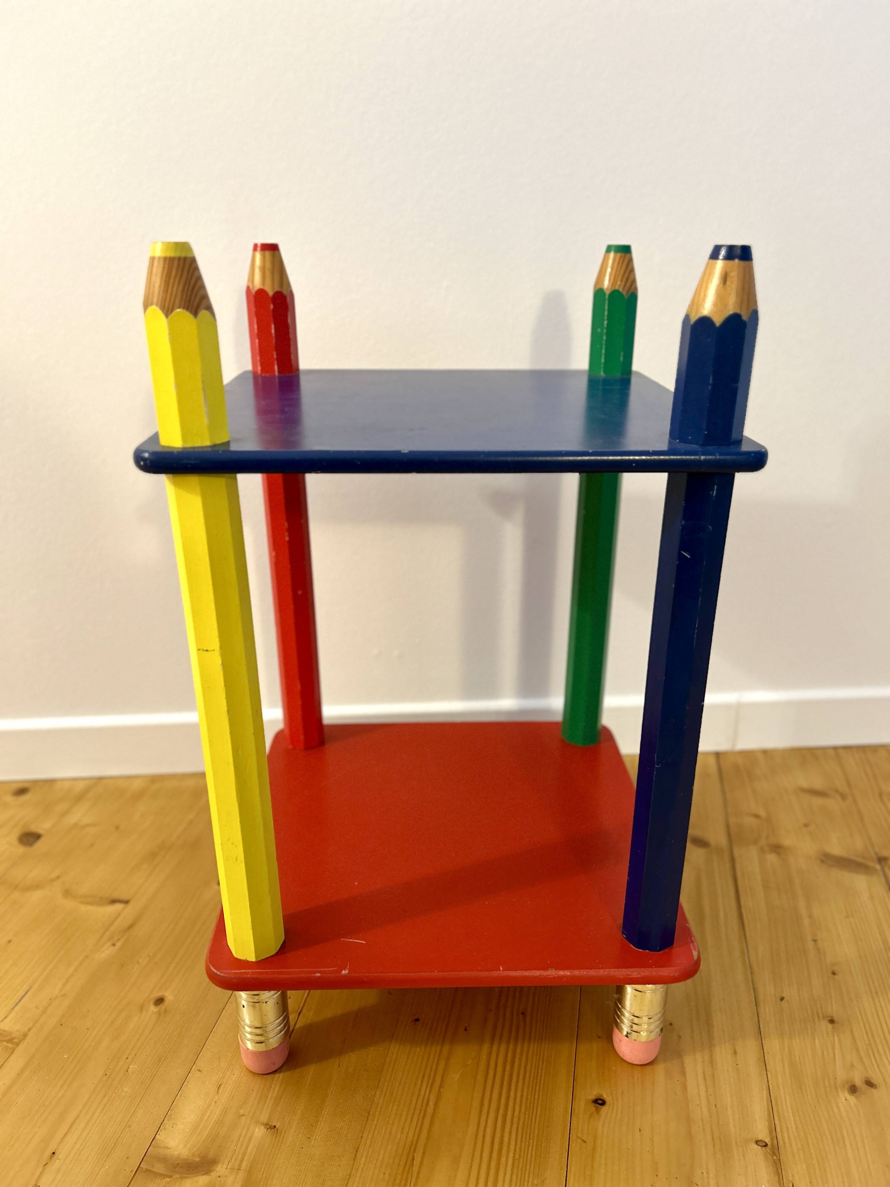 Table de chevet crayons Pierre Sala - 1983
