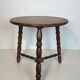Turned wood coffee table by Charles Dudouyt