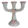 Vintage flower decor ceramic candle holder