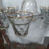 Bvb france regd 1950 glass wine glass and carafe set.