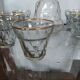 Bvb france regd 1950 glass wine glass and carafe set.