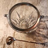 Ice bucket in christal and silver