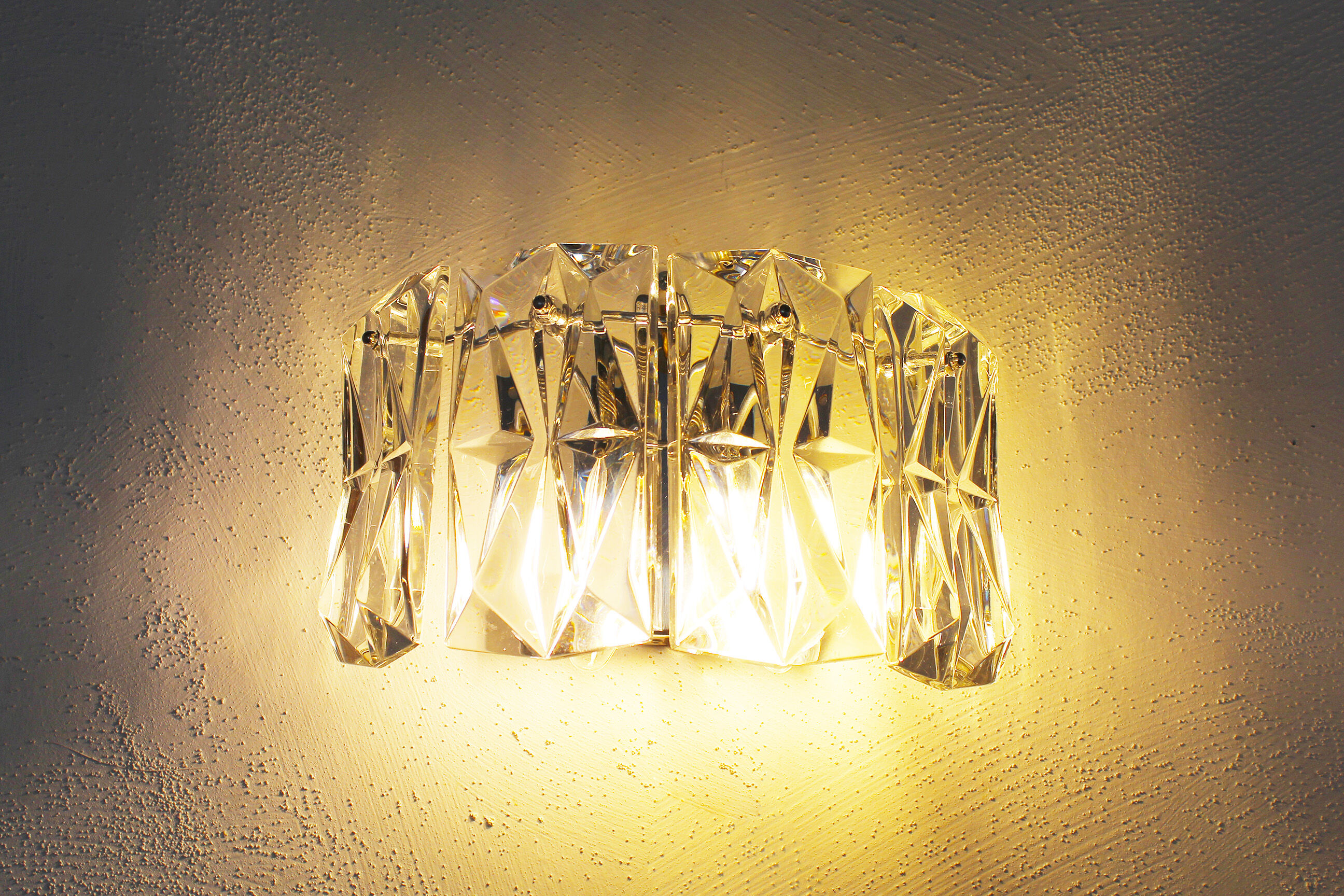 Set of two polished metal sconces by Kinkeldey