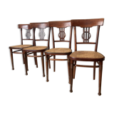 Set of 4 Thonet dining room chairs circa 1905
