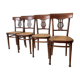 Set of 4 Thonet dining room chairs circa 1905