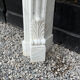 Louis XV style fireplace in Arabescato marble, circa 1980.