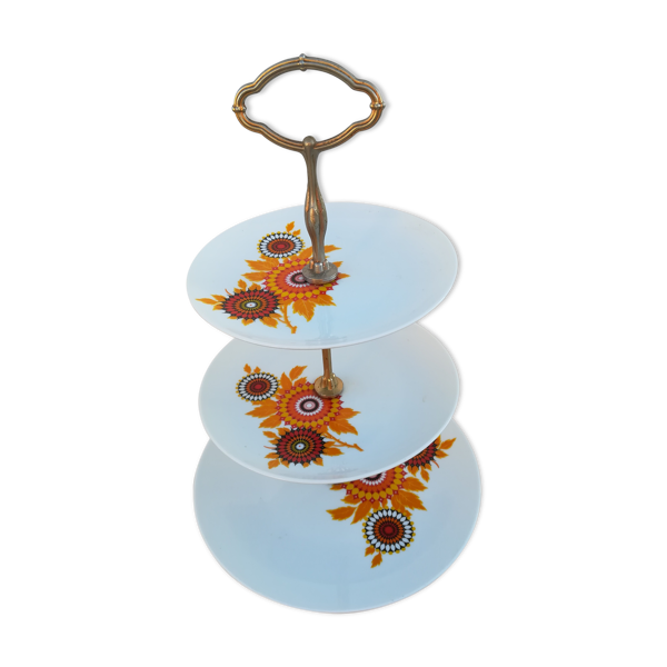Serviteur 3 niveaux en porcelaine