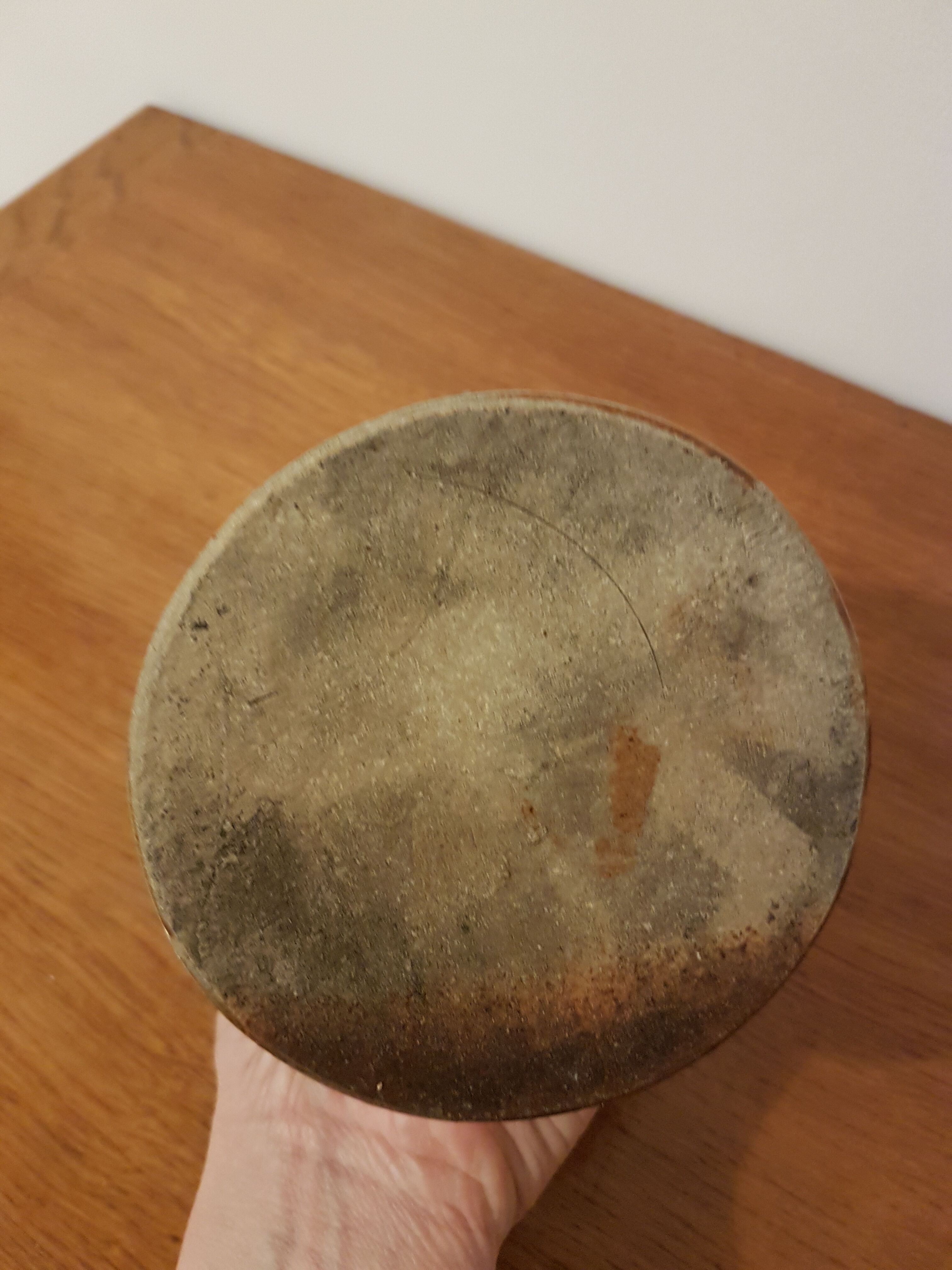 Sandstone mustard pot