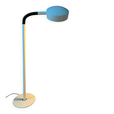 Lampadaire vintage Space Age en métal blanc Hala