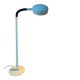 Vintage Space Age floor lamp in white metal Hala