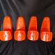 Orange wall hooks 70s
