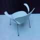 Chaise grise Mod. 3207 Arne Jacobsen