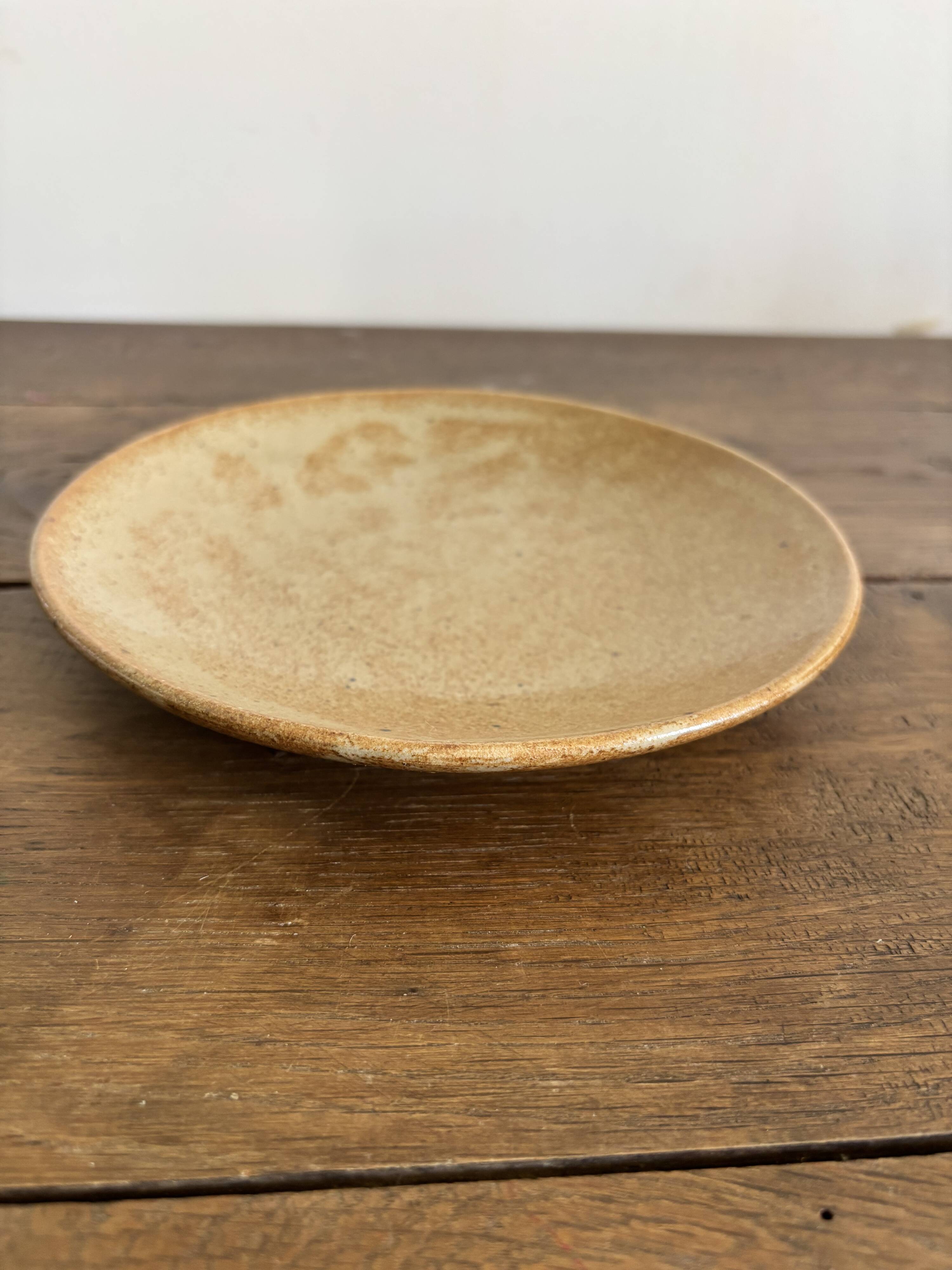 Ensemble de céramiques artisanales française en grès vintage, années 60-70