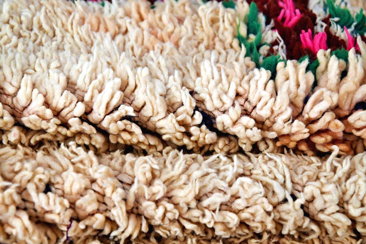 Vintage Boujaad Moroccan Berber rug 184 x 126 cm