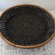 Black wicker fruit basket