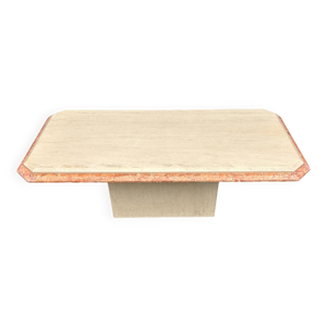 table basse ancienne - rose