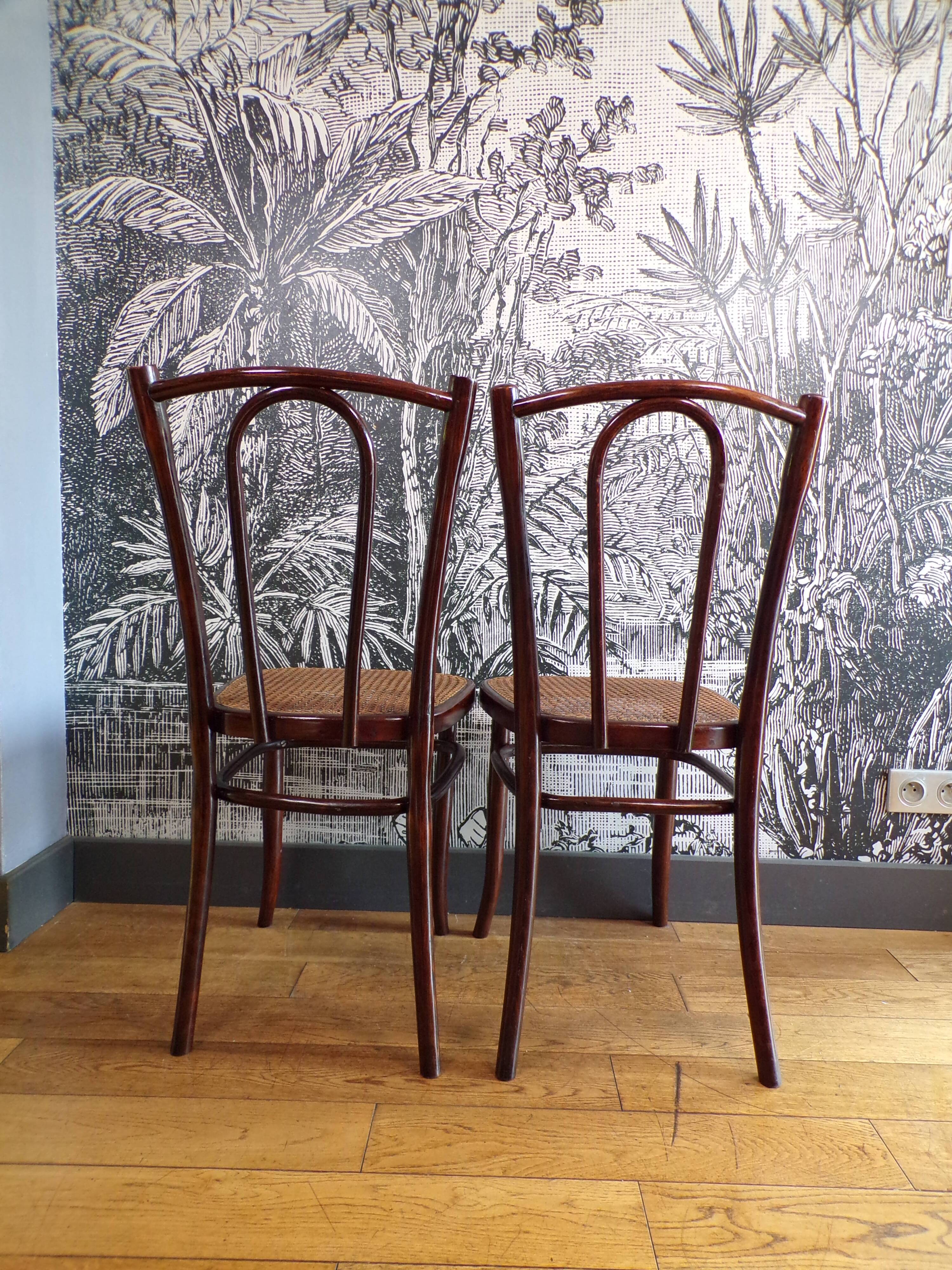 2 old Mundus bistro chairs