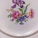 Ensemble de six assiettes vintages faïence de Gien modèle fleuri