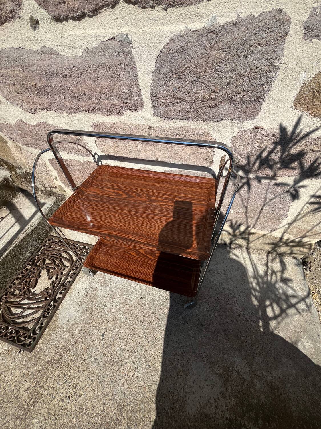 Vintage serving trolley