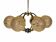 1960s 1970s 6-Light Sputnik Chandelier by Kaiser Leuchten Germany