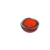 Sommerso Flavio Poli Ashtray Bowl 1.2kg Murano 1960