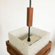 Suspension in perspex and teak