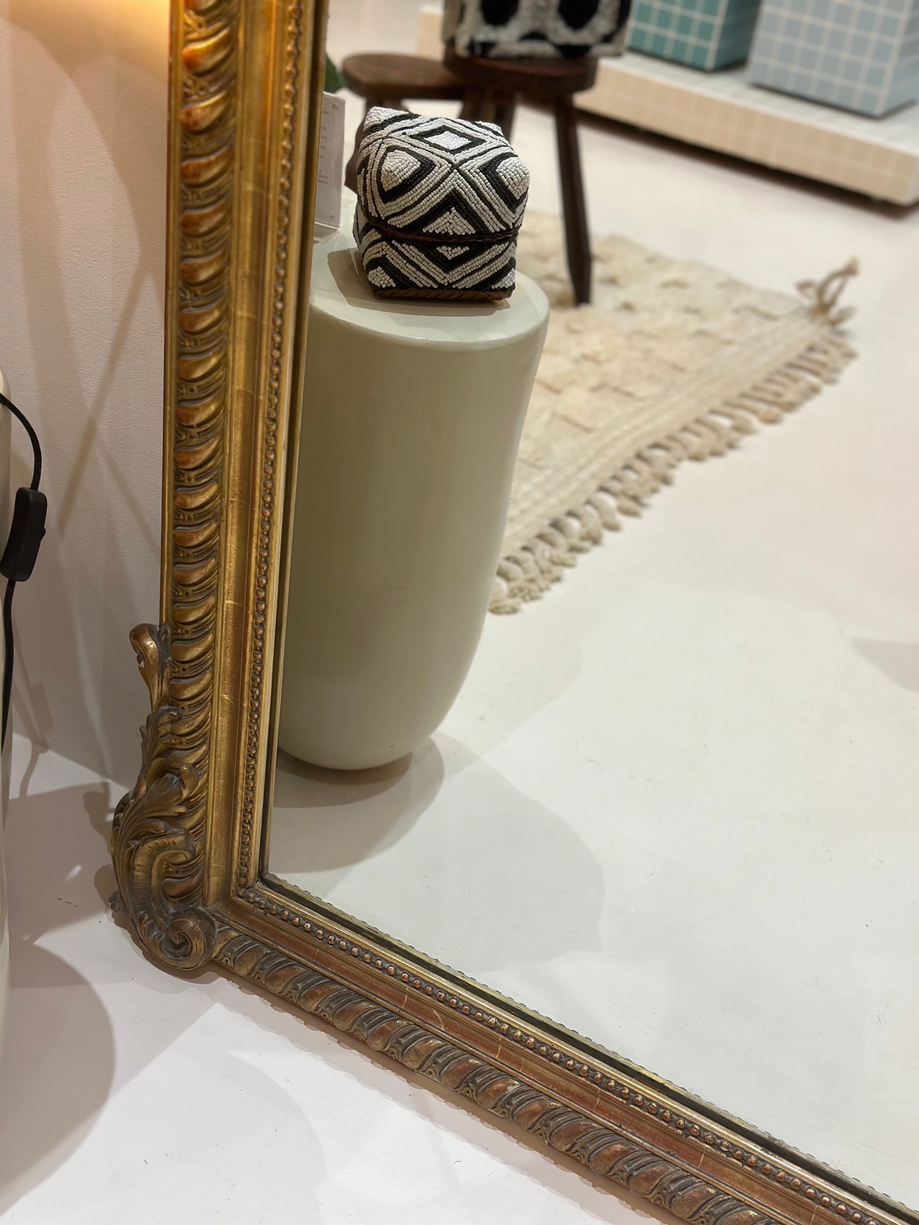 Large old mirror louis Philippe