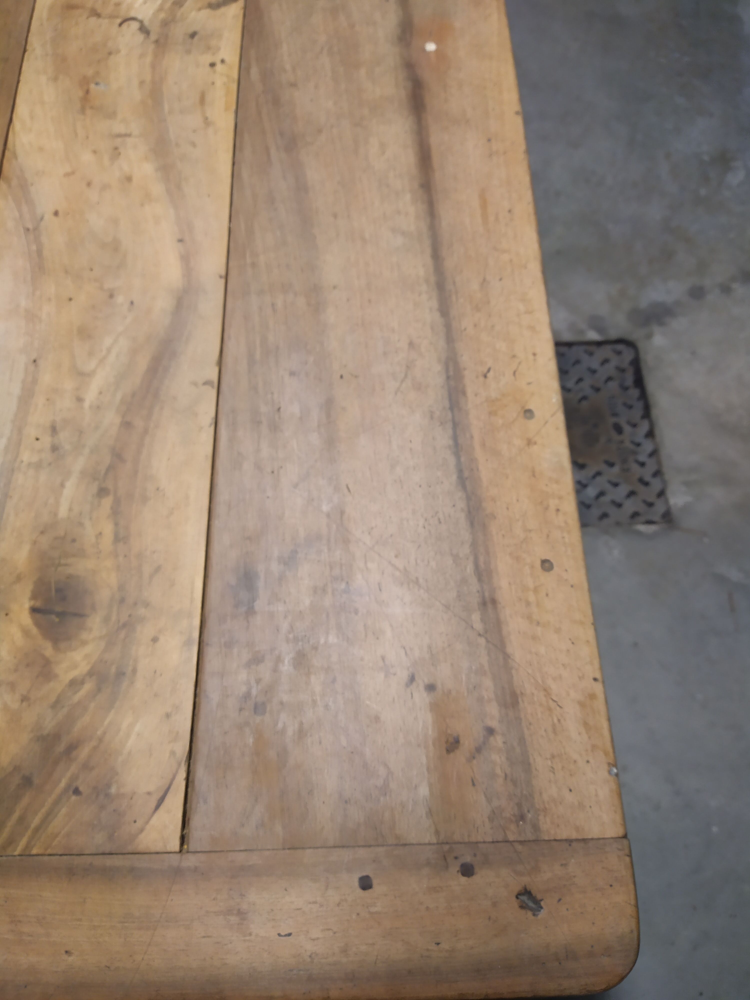 Walnut farmhouse table