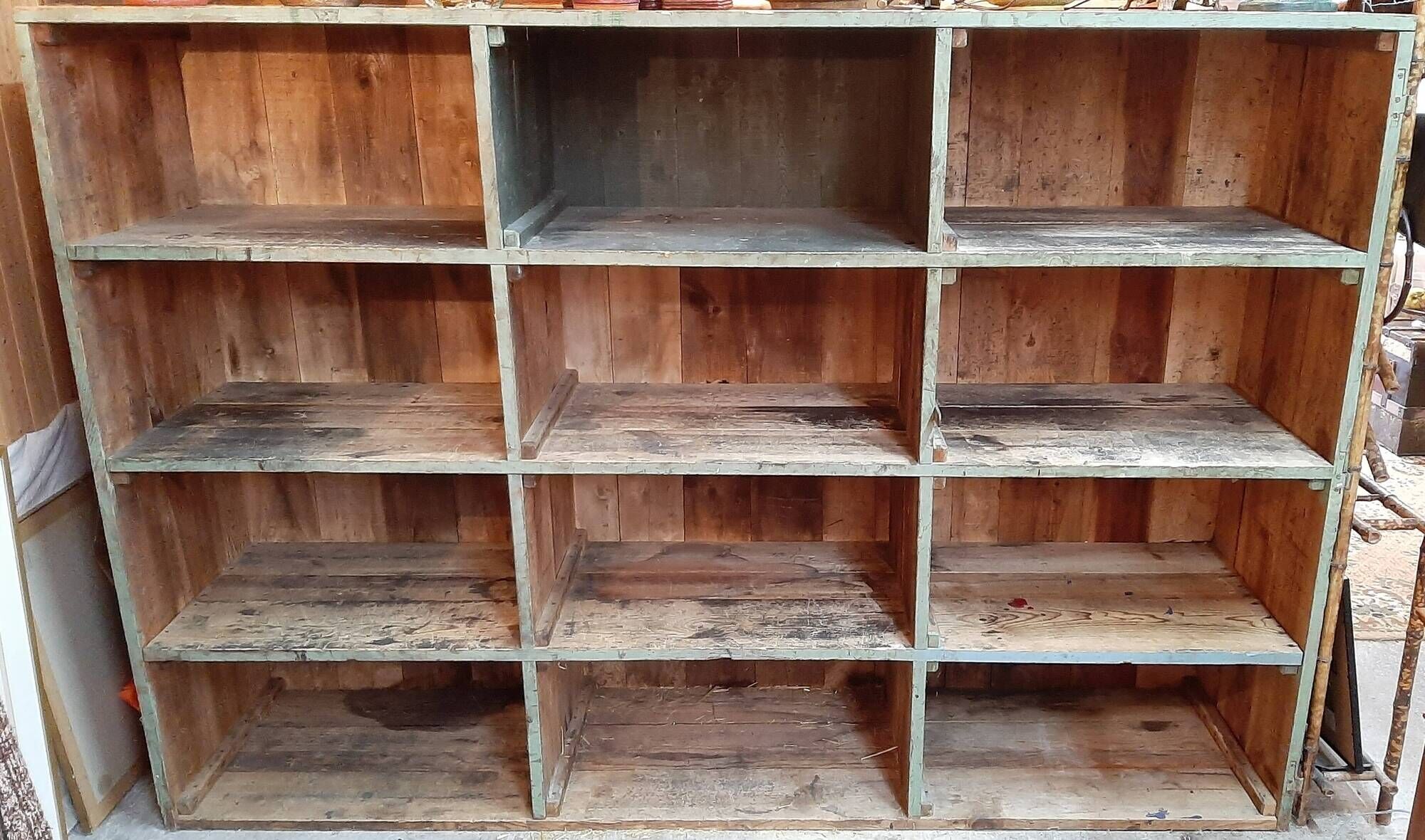 Large old shelf, furniture, library, boutique stand