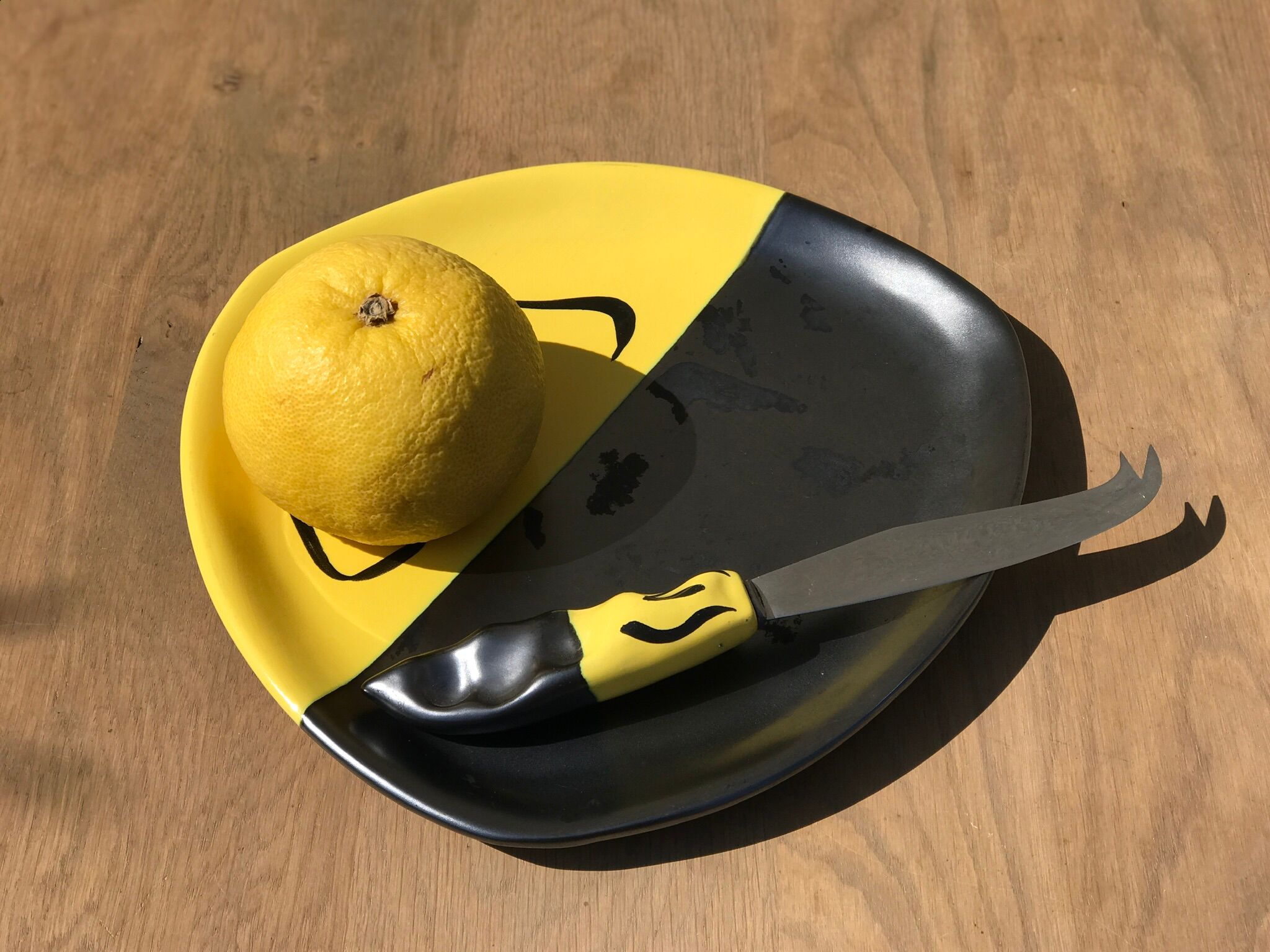 Ceramic cheese plate 1960