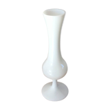 White opaline vase from the 50s and 60s