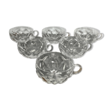 6 Cups Saint Louis Crystal