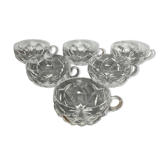 6 Cups Saint Louis Crystal