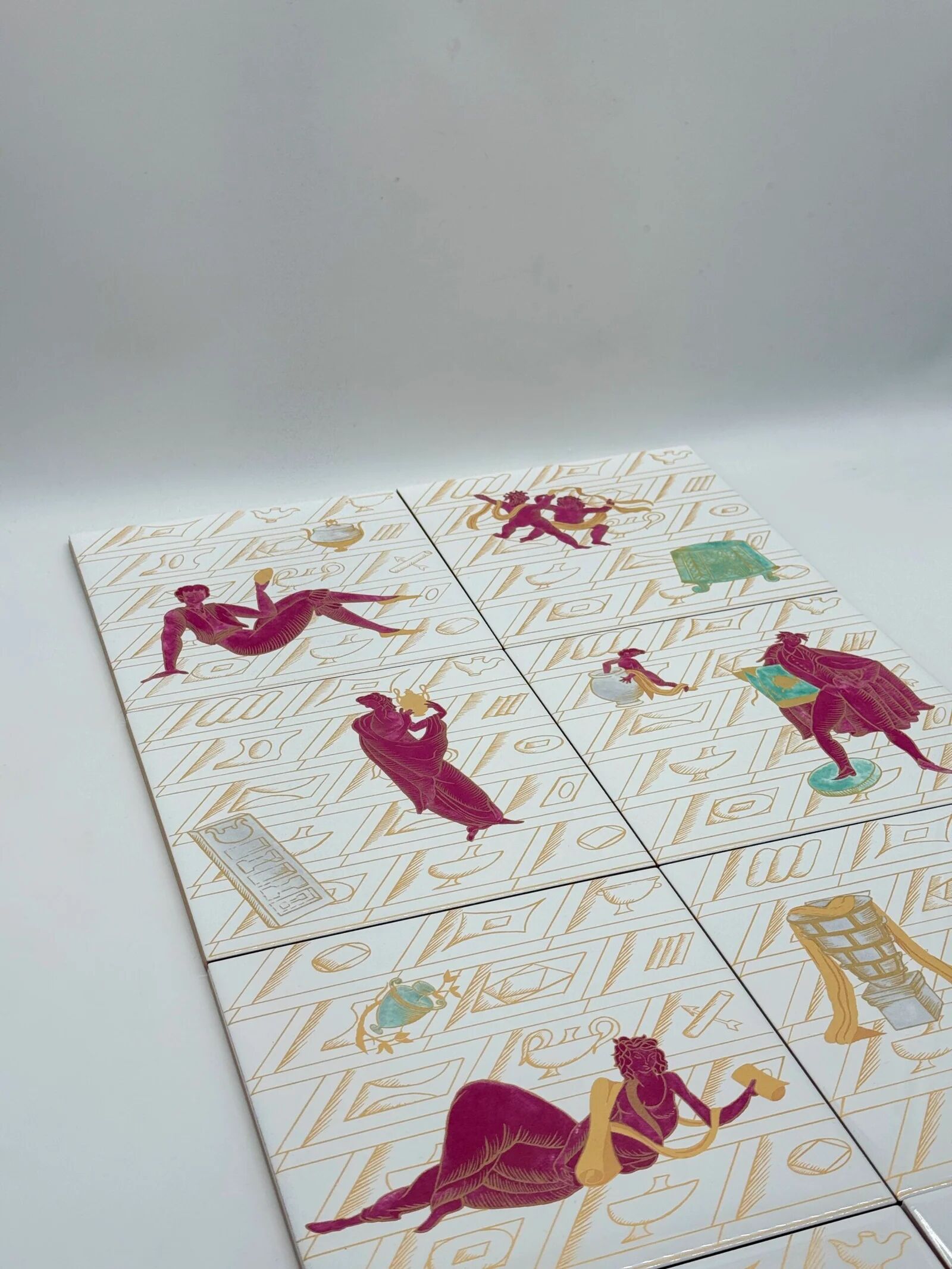 Gio Ponti ceramics — "The Classical Conversation", 1980s