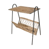 Table metal and wicker, 1950.