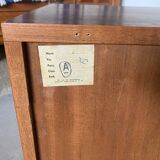 Storage unit module A (B) in Scandinavian teak from the 60s