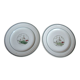 Set of 2 flat plates St Amand décor Flanders